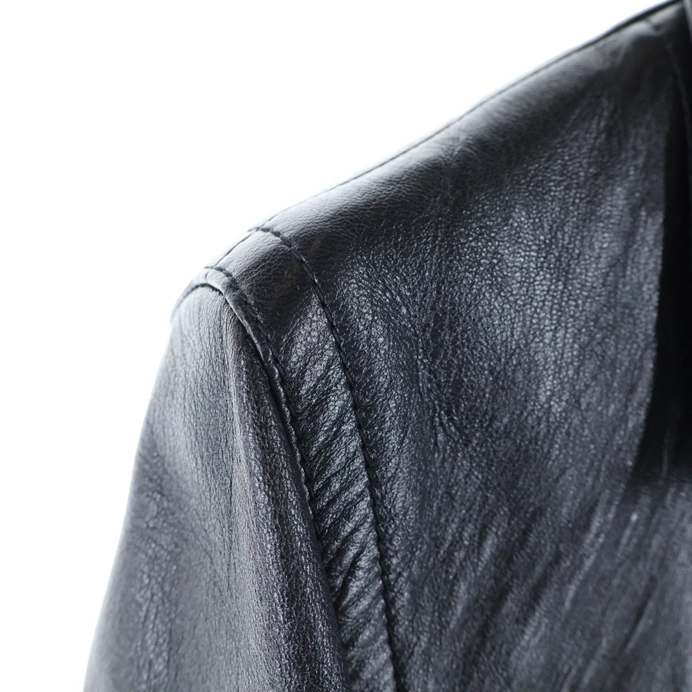 CELINE(セリーヌ) エディ期 ラムスキン ルーズブルゾン レザージャケット ブラック 2E525968H