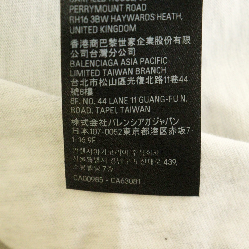 BALENCIAGA(バレンシアガ) 24SS Archive Oversized T-Shirt アーカイブシリーズ 半袖Tシャツ グレー 739028 TQVA1