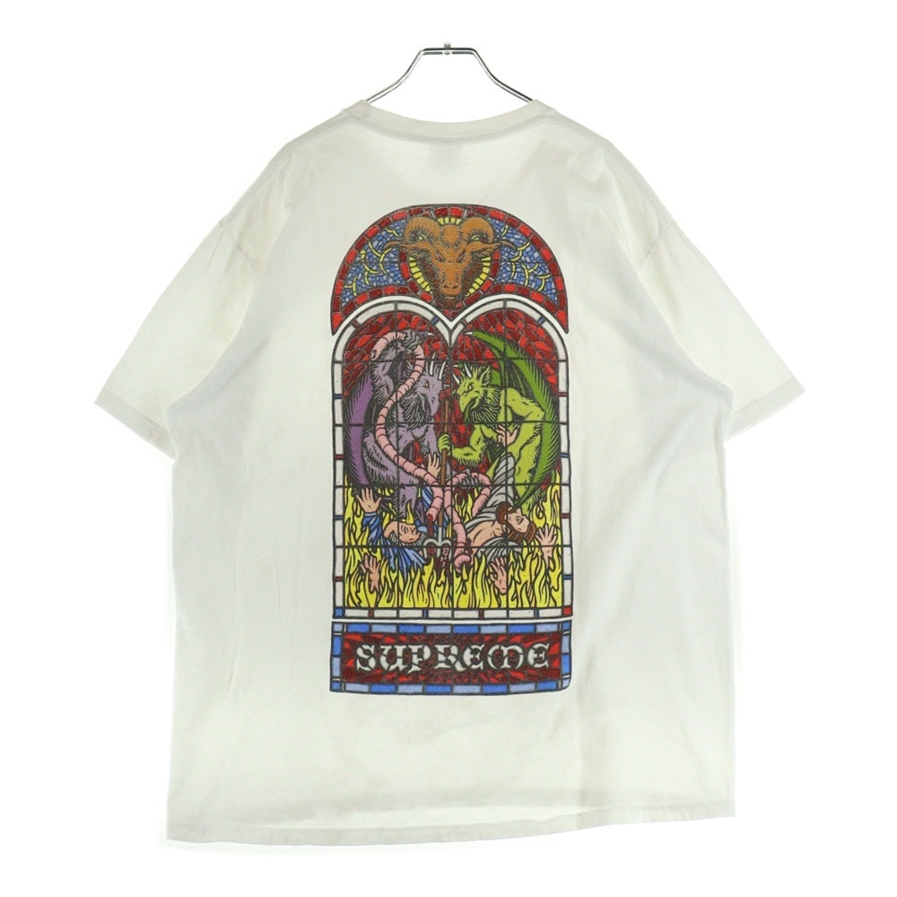 SUPREME(シュプリーム) 23AW Worship 両面プリント 半袖クルーネックTシャツ ホワイト