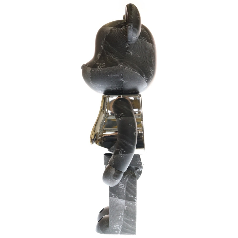 MEDICOM TOY(メディコムトイ) BE@RBRICK U.F.O. 3rd Ver. 1000% ベアブリック フィギュア 人形 ブラック/シルバー
