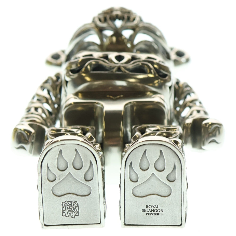 MEDICOM TOY(メディコムトイ) BE@RBRICK ROYAL SELANGOR TIGER 400% ベアブリック ロイヤル セランゴール タイガー フィギュア 人形 シルバー