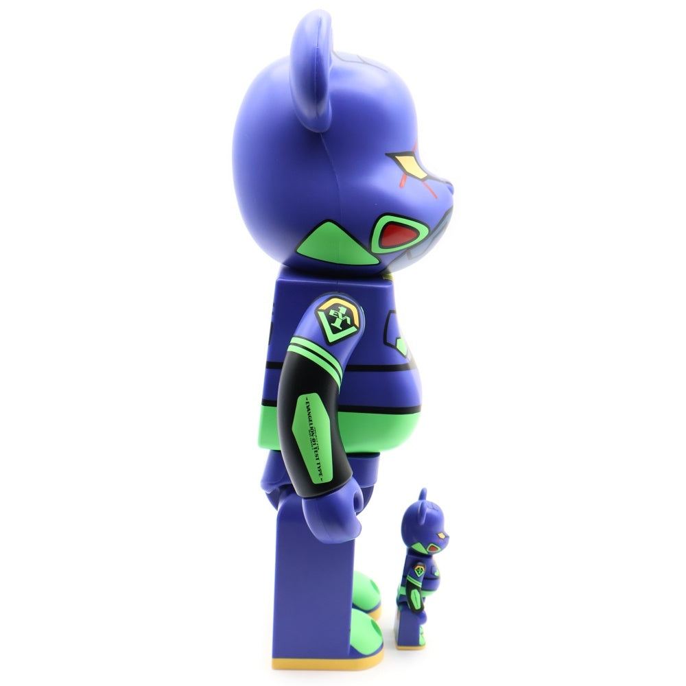 MEDICOM TOY(メディコムトイ) BE@RBRICK ベアブリック エヴァンゲリオン 初号機(新塗装版) 100% & 400% 人形 フィギュア パープル