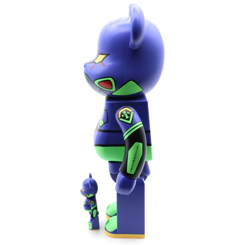 MEDICOM TOY(メディコムトイ) BE@RBRICK ベアブリック エヴァンゲリオン 初号機(新塗装版) 100% & 400% 人形 フィギュア パープル