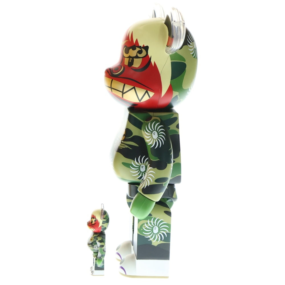 MEDICOM TOY(メディコムトイ) × BAPE(R) BE@RBRICK 招き猫 達磨 獅子舞 400%&100% ベアブリック ベイプ アベイシングエイプ 6体セット 人形 フィギュア マルチ