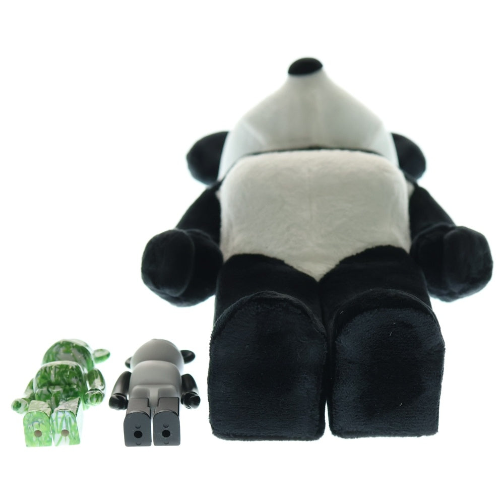 MEDICOM TOY(メディコムトイ) ×fragmentdesign BE@RBRICK PANDA 100% & 400% フラグメントデザイン ベアブリック パンダ 人形 フィギュア ブラック/ホワイト