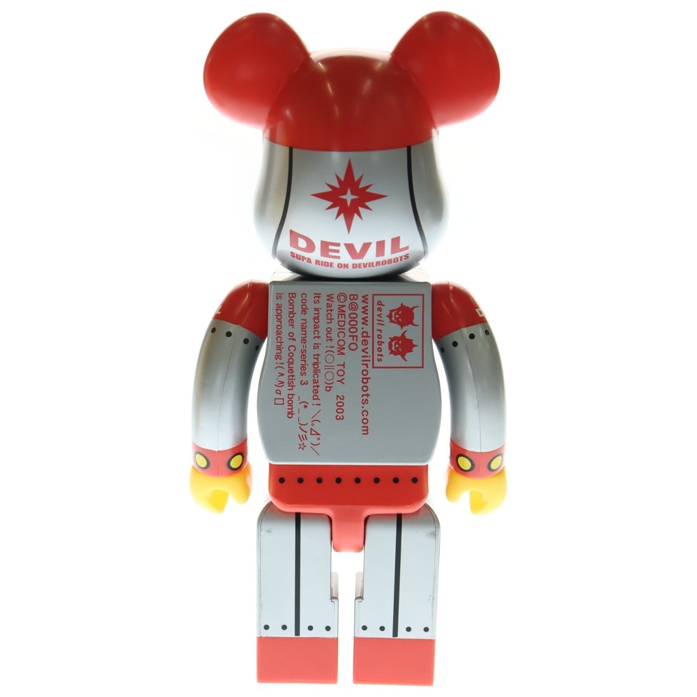 MEDICOM TOY(メディコムトイ) BE@RBRICK EVIL BEAR 400% ベアブリック エビルベアー 人形 フィギュア レッド/シルバー
