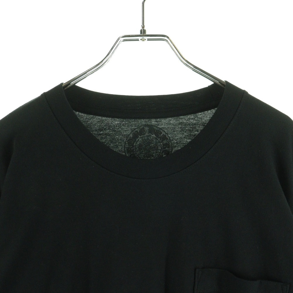 CHROME HEARTS(クロムハーツ) CH SCROLL LABEL スクロールラベル アームプリント クルーネック 長袖Tシャツ カットソー ブラック