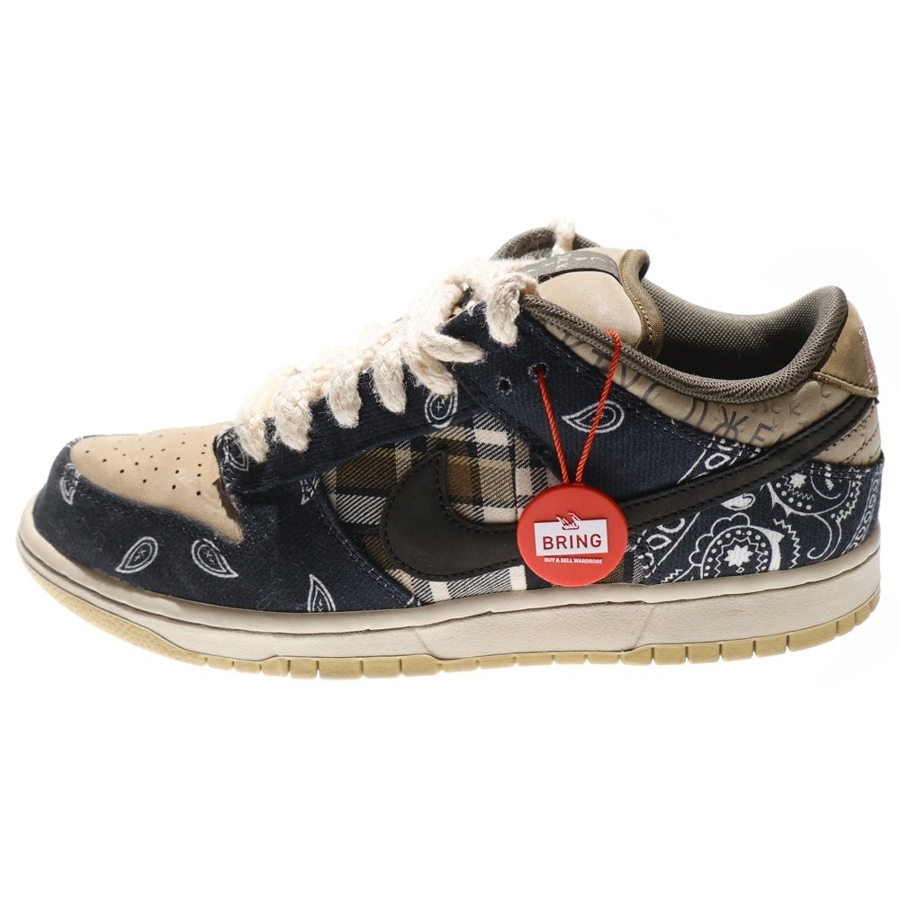 NIKE(ナイキ) ×TRAVIS SCOTT SB DUNK LOW PRM QS CACTUS JACK トラヴィススコット SBダンクロー カクタスジャック ローカットスニーカー US8.5/26.5cm CT5053-001