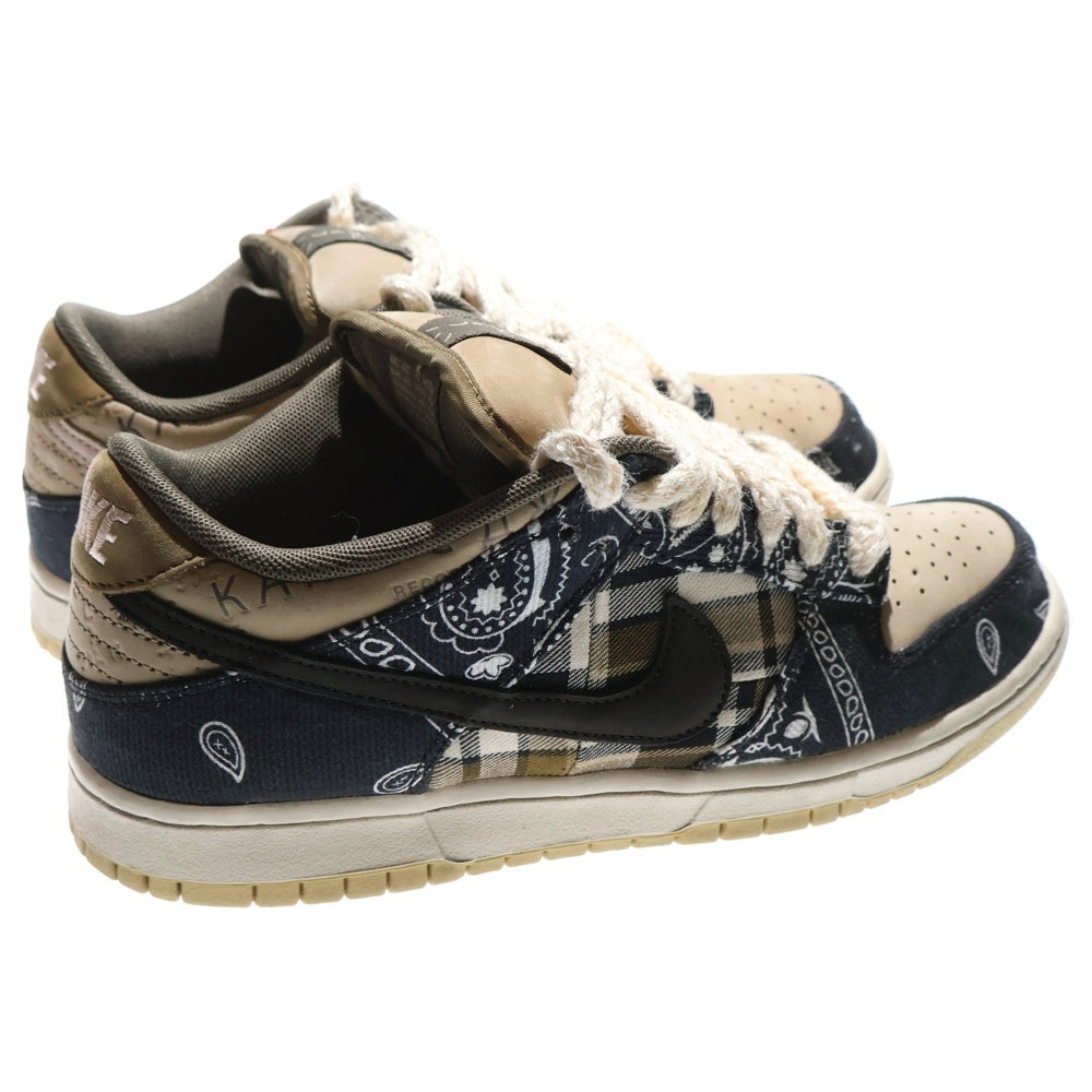 NIKE(ナイキ) ×TRAVIS SCOTT SB DUNK LOW PRM QS CACTUS JACK トラヴィススコット SBダンクロー カクタスジャック ローカットスニーカー US8.5/26.5cm CT5053-001