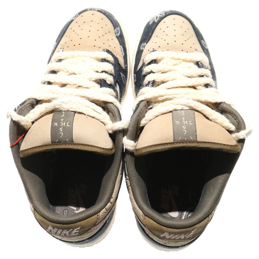 NIKE(ナイキ) ×TRAVIS SCOTT SB DUNK LOW PRM QS CACTUS JACK トラヴィススコット SBダンクロー カクタスジャック ローカットスニーカー US8.5/26.5cm CT5053-001