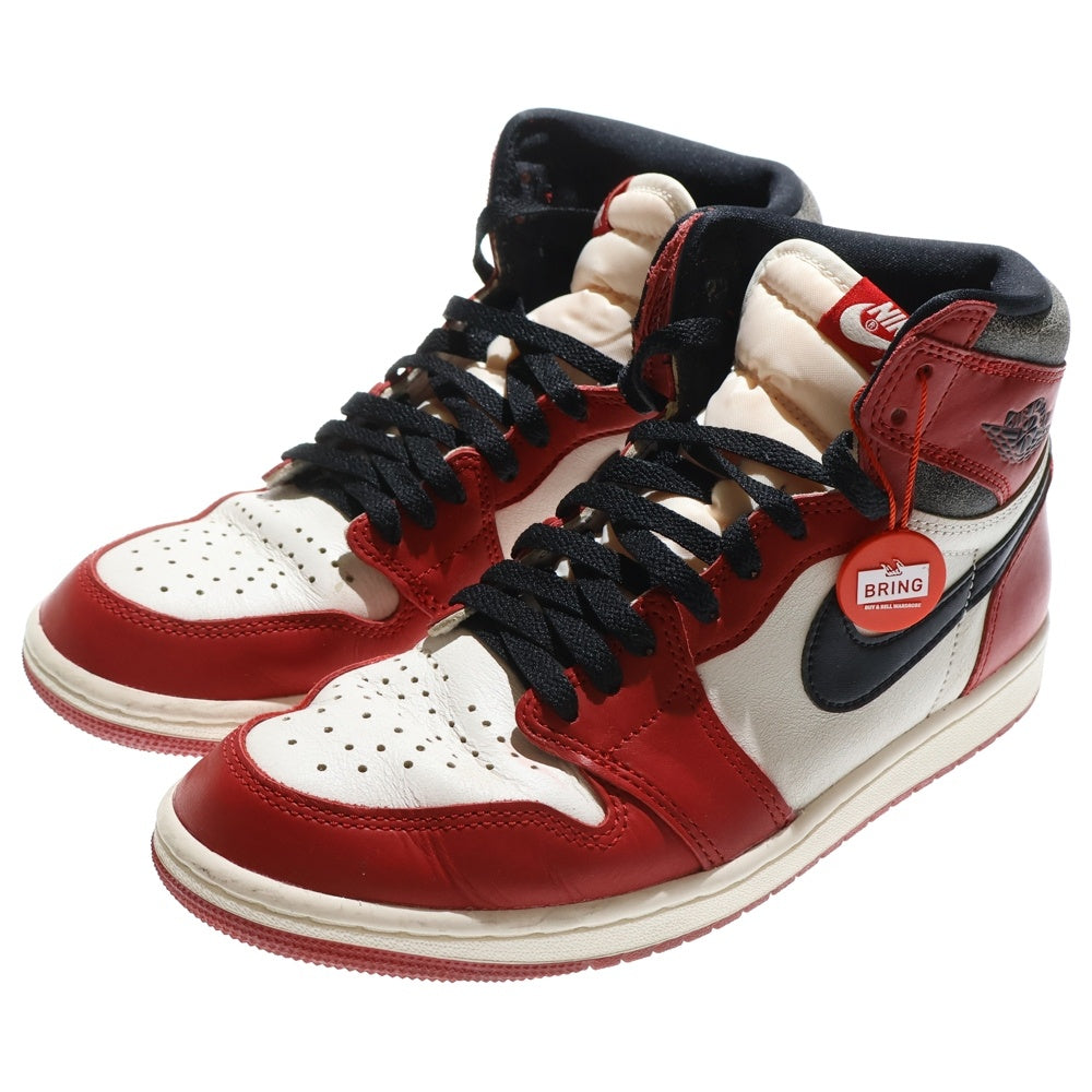 NIKE(ナイキ) AIR JORDAN 1 エアジョーダン1 シカゴ ロストアンドファウンド ハイカットスニーカー ホワイト/レッド US8.5/26.5cm DZ5485-612