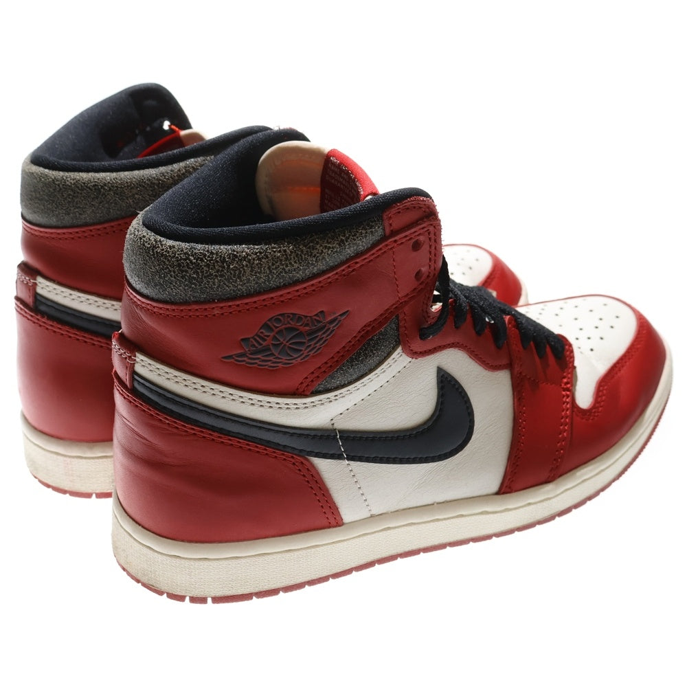 NIKE(ナイキ) AIR JORDAN 1 エアジョーダン1 シカゴ ロストアンドファウンド ハイカットスニーカー ホワイト/レッド US8.5/26.5cm DZ5485-612