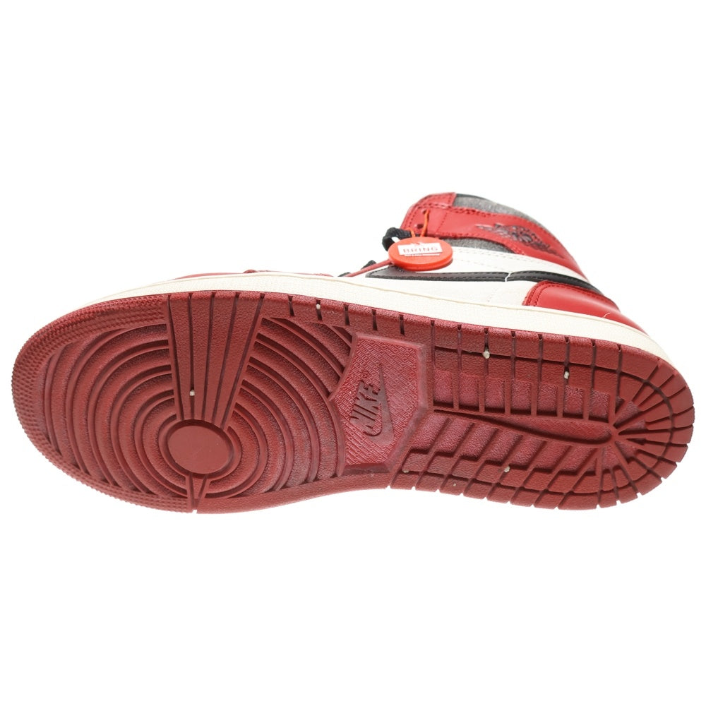 NIKE(ナイキ) AIR JORDAN 1 エアジョーダン1 シカゴ ロストアンドファウンド ハイカットスニーカー ホワイト/レッド US8.5/26.5cm DZ5485-612
