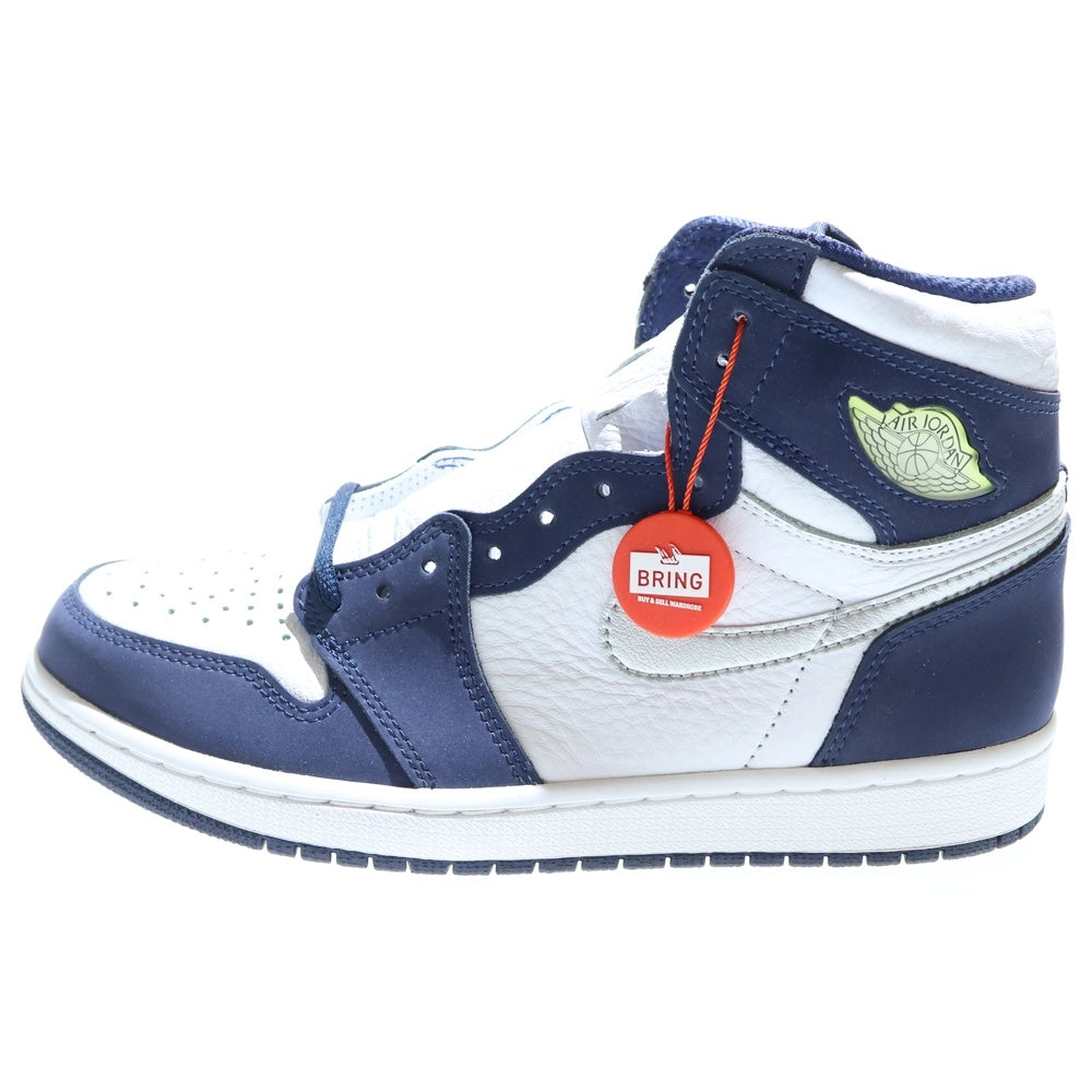 NIKE(ナイキ) AIR JORDAN 1 HIGH OG 2020 Midnight Navy DB5877-100 エアジョーダン 1 コンセプトジャパン ブリーフケース付き ハイカットスニーカー US8.5/26.5cm