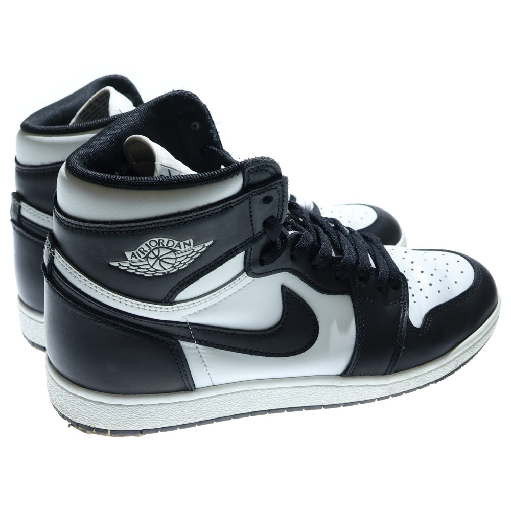 NIKE(ナイキ) AIR JORDAN 1 HIGH 85 BLACK/SUMMIT WHITE BQ4422-001 エアジョーダン ハイカットスニーカー US10/28.0cm ブラック/ホワイト