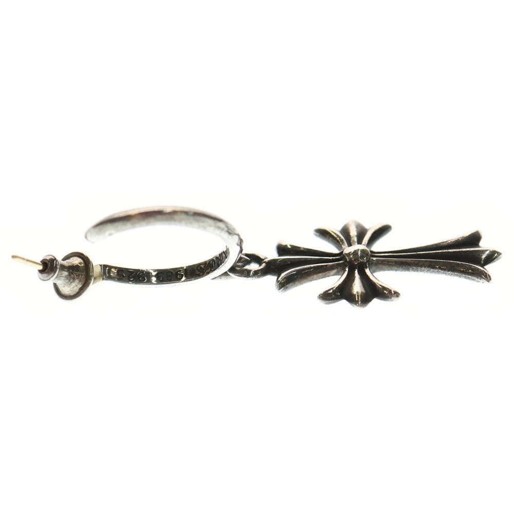 CHROME HEARTS(クロムハーツ) TINY CH CROSS タイニーCHクロス フープピアス シルバー BCA115