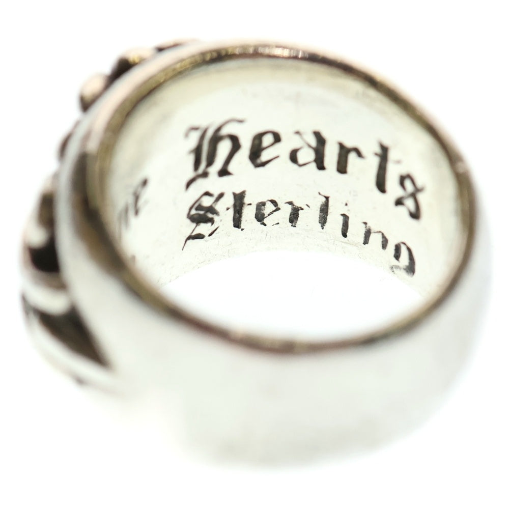 CHROME HEARTS(クロムハーツ) FLRL CRS P DMND フローラルクロス リング PAVEダイヤ シルバー