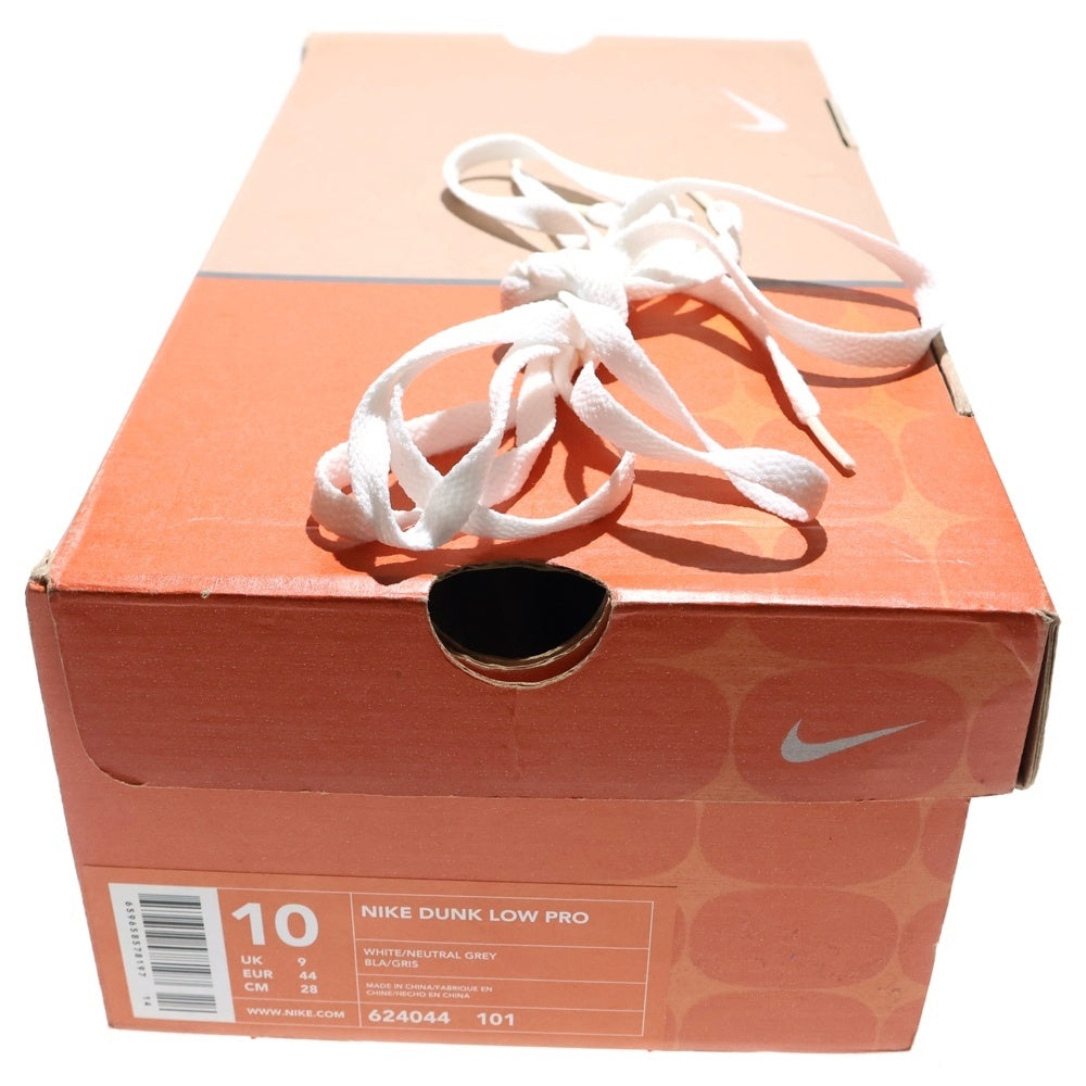 NIKE SB(ナイキエスビー) 【観賞用 2002年製】DUNK LOW PRO B 624044-101 ダンク プロB ローカットスニーカー US10/28.0cm ホワイト