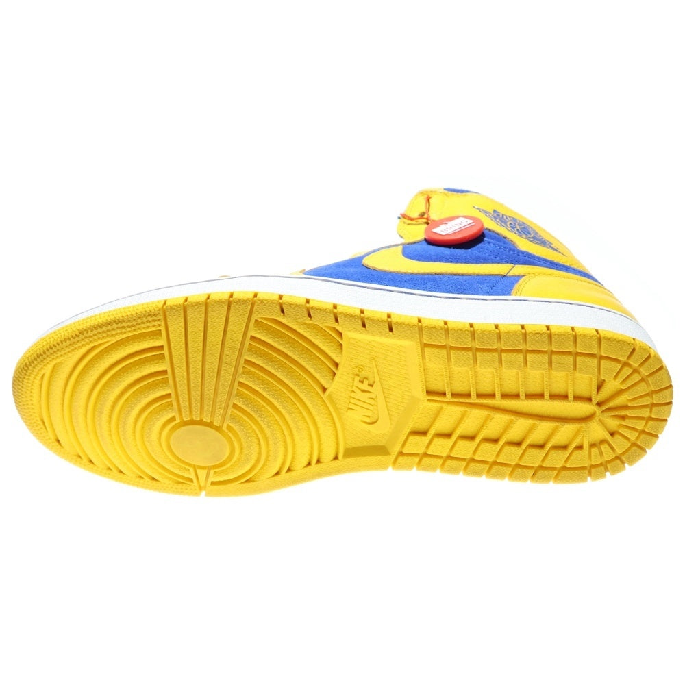 NIKE(ナイキ) 【観賞用 2013年製】AIR JORDAN 1 RETRO HIGH OG Laney 2013 555088-707 エアジョーダン 1 レトロ レイニー ハイカットスニーカー US10/28.0cm イエロー/ブルー