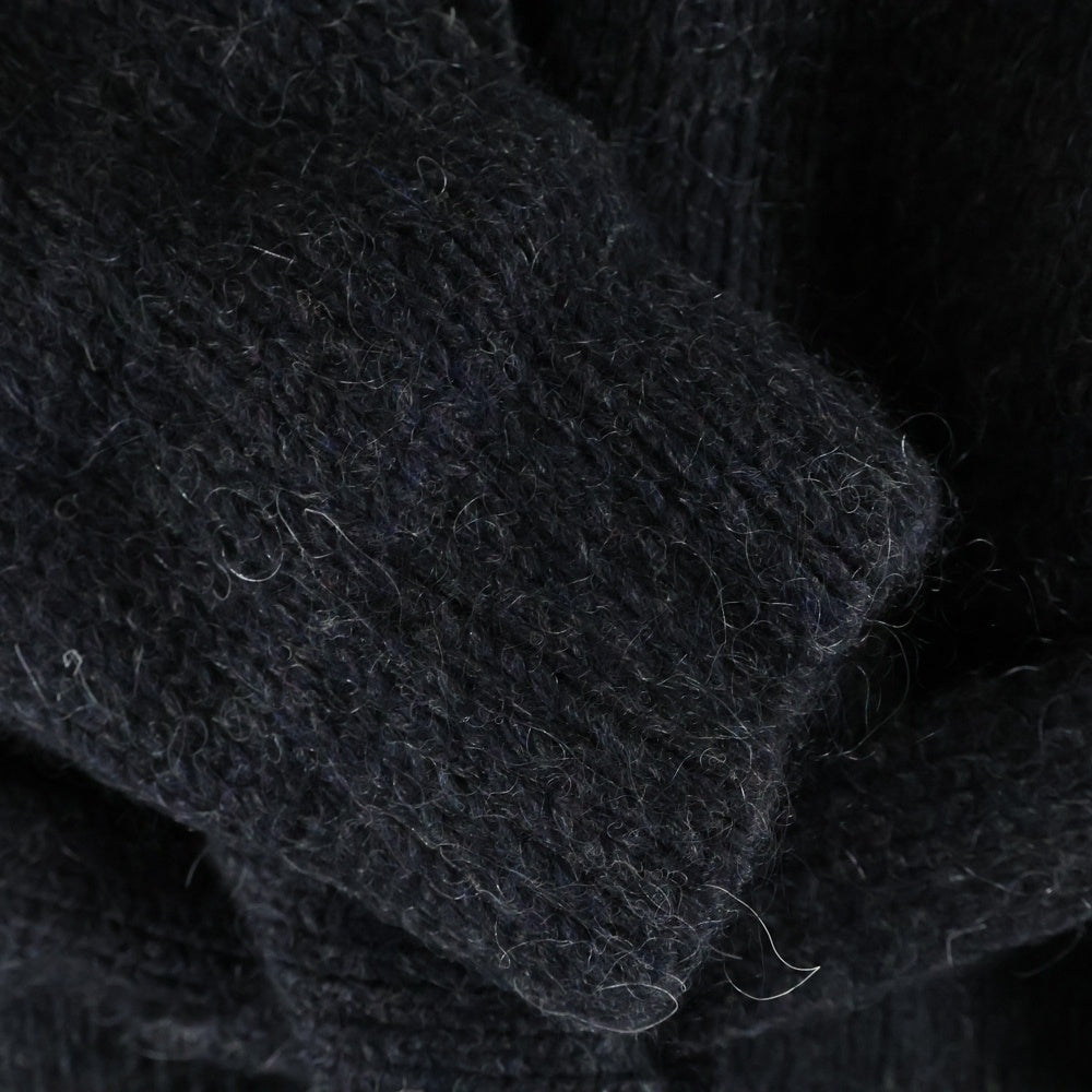 Martin Margiela 4(マルタンマルジェラ) 14AW ウール ロングニットコート ブラック S31AA0128 S15052