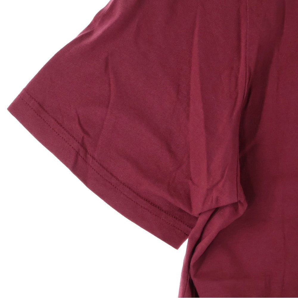 Maison Martin Margiela(メゾンマルタンマルジェラ) 15AW Vネック 半袖Tシャツ カットソー レッド レディース S30GJ0001 S20299