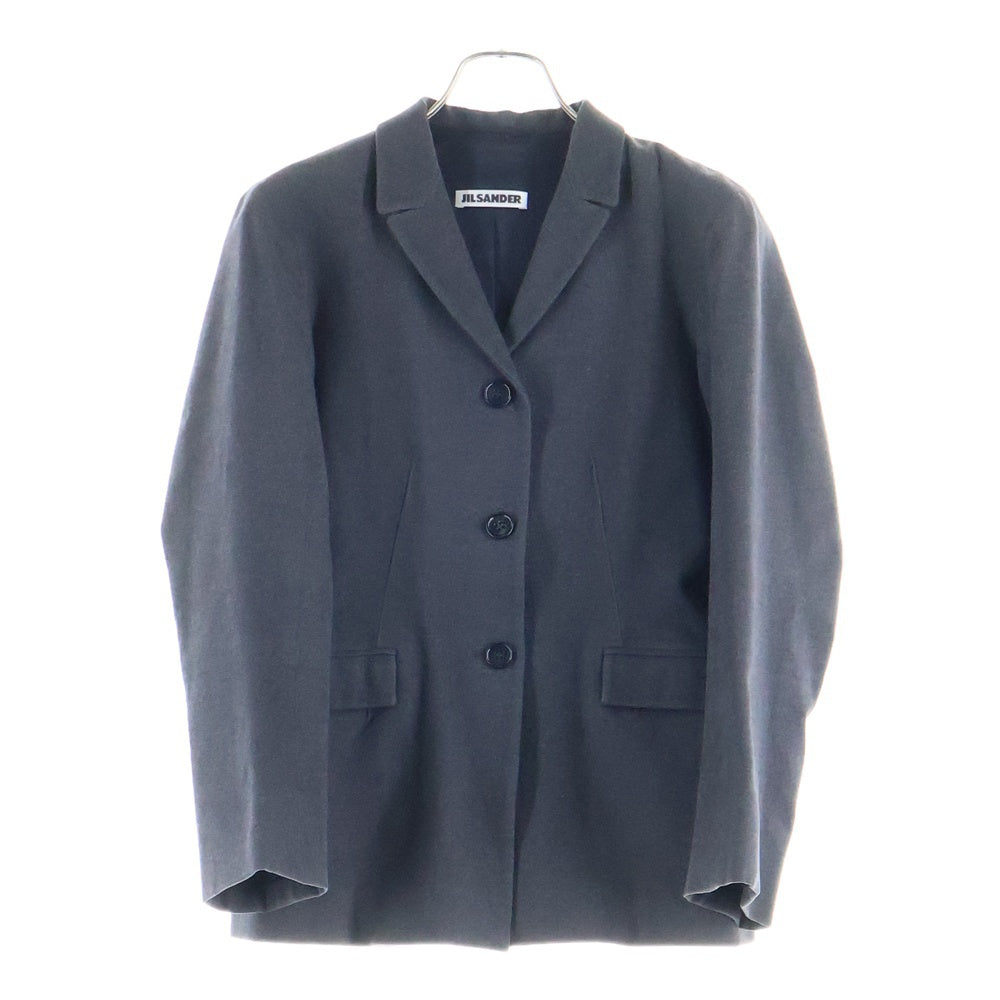 JIL SANDER(ジルサンダー) ビスコース混 3B テーラードジャケット レディース グレー