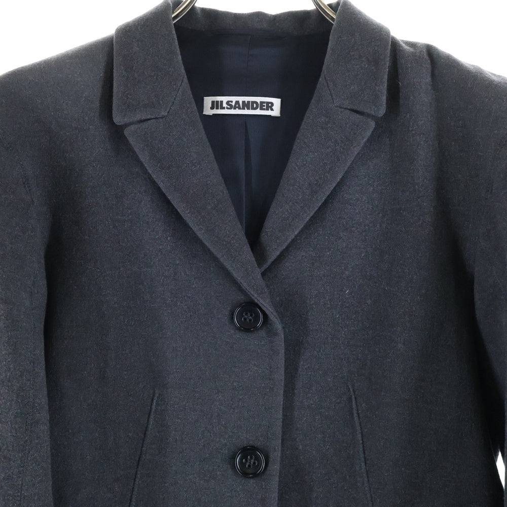 JIL SANDER(ジルサンダー) ビスコース混 3B テーラードジャケット レディース グレー