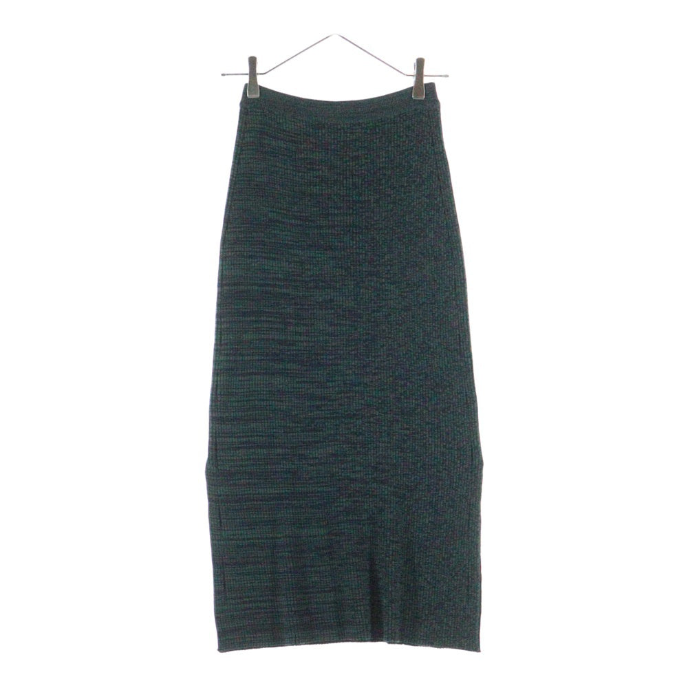 AURALEE(オーラリー) ウール ニット ロングスカート グリーン レディース A8AS03WR