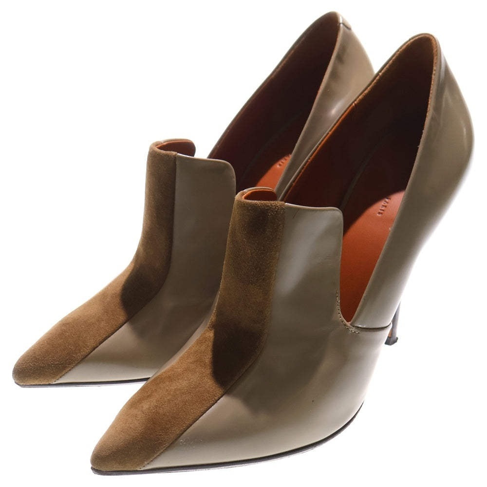 CELINE(セリーヌ) スエード切替 ピンヒール パンプス ブラウン レディース