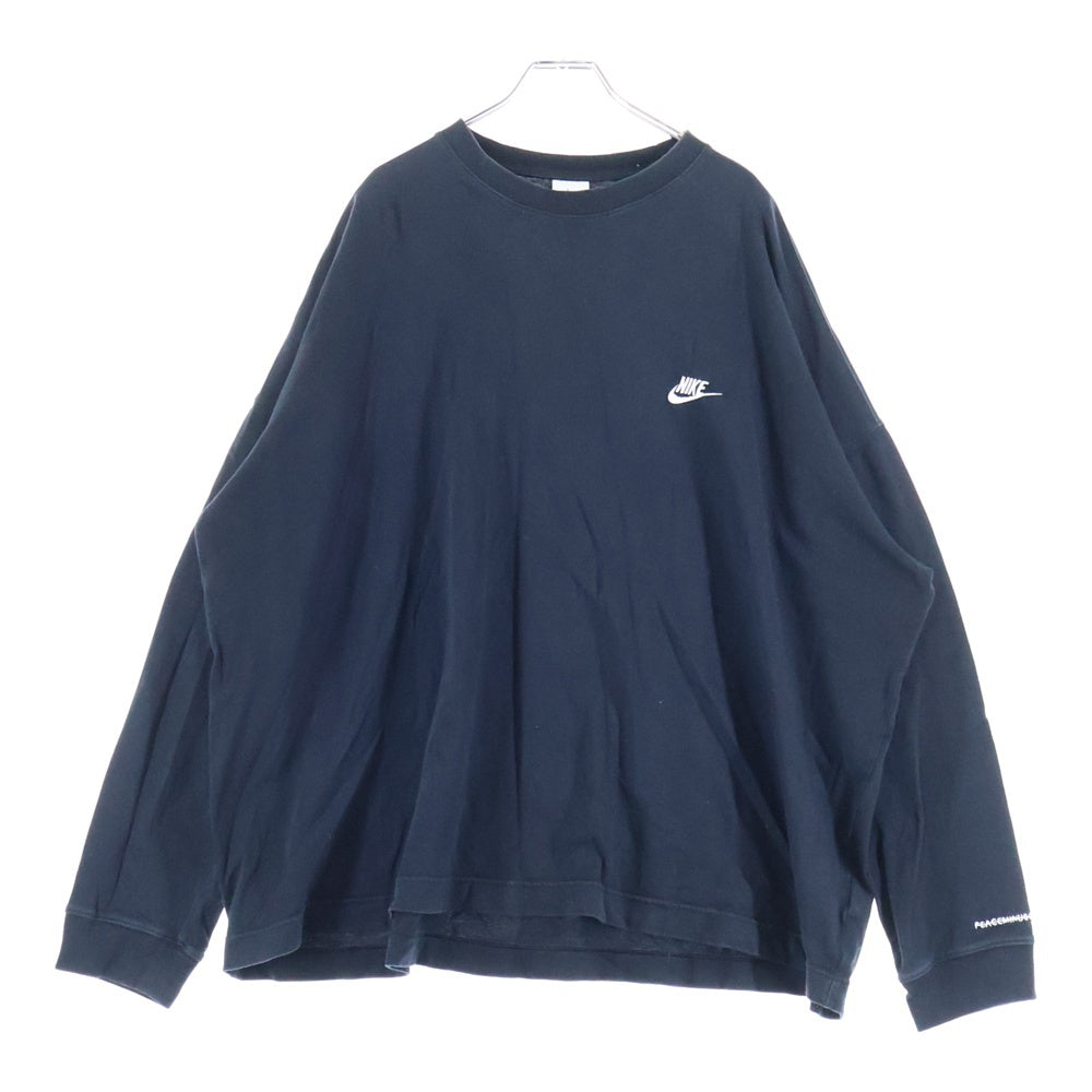 NIKE(ナイキ) ×peaceminusone NRG CF L/S T-SHIRT ピースマイナスワン ロゴ刺繍長袖Tシャツ ブラック DR0097-010