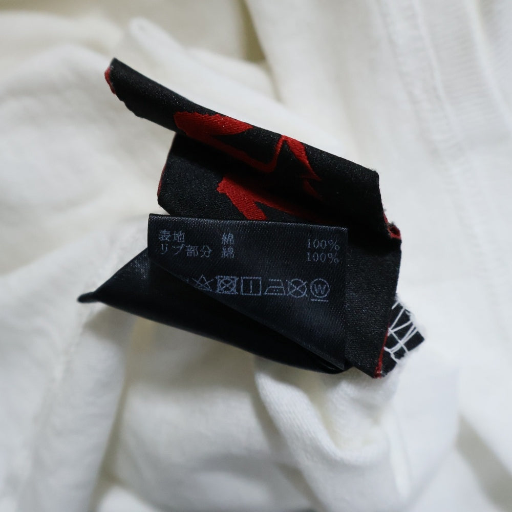 cvtvlist(カタリスト) ボーン フロント ロゴ クルーネック オーバーサイズ 半袖Tシャツ カットソー ホワイト