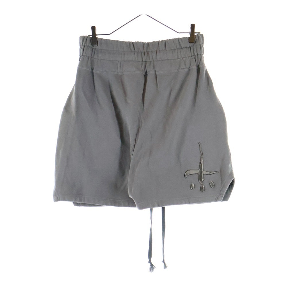 cvtvlist(カタリスト) フロントロゴ刺繍 スウェットハーフパンツ グレー 2301050401