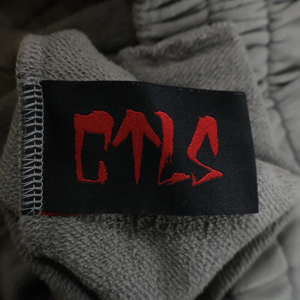 cvtvlist(カタリスト) フロントロゴ刺繍 スウェットハーフパンツ グレー 2301050401