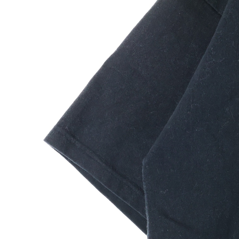 cvtvlist(カタリスト) フロントプリント クルーネック 半袖Tシャツ カットソー ブラック 2201060305