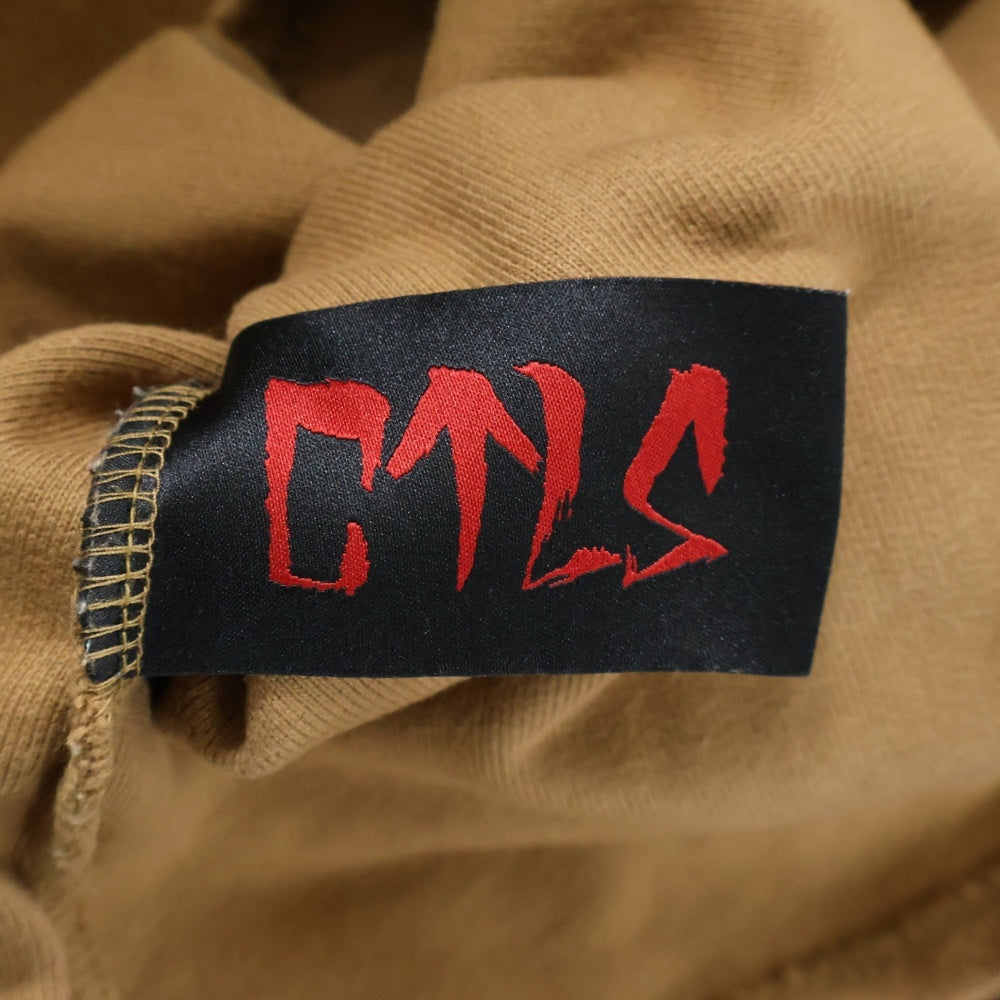 cvtvlist(カタリスト) 24SS ロゴ刺繍 クルーネック 半袖Tシャツ カットソー ブラウン 2401050301