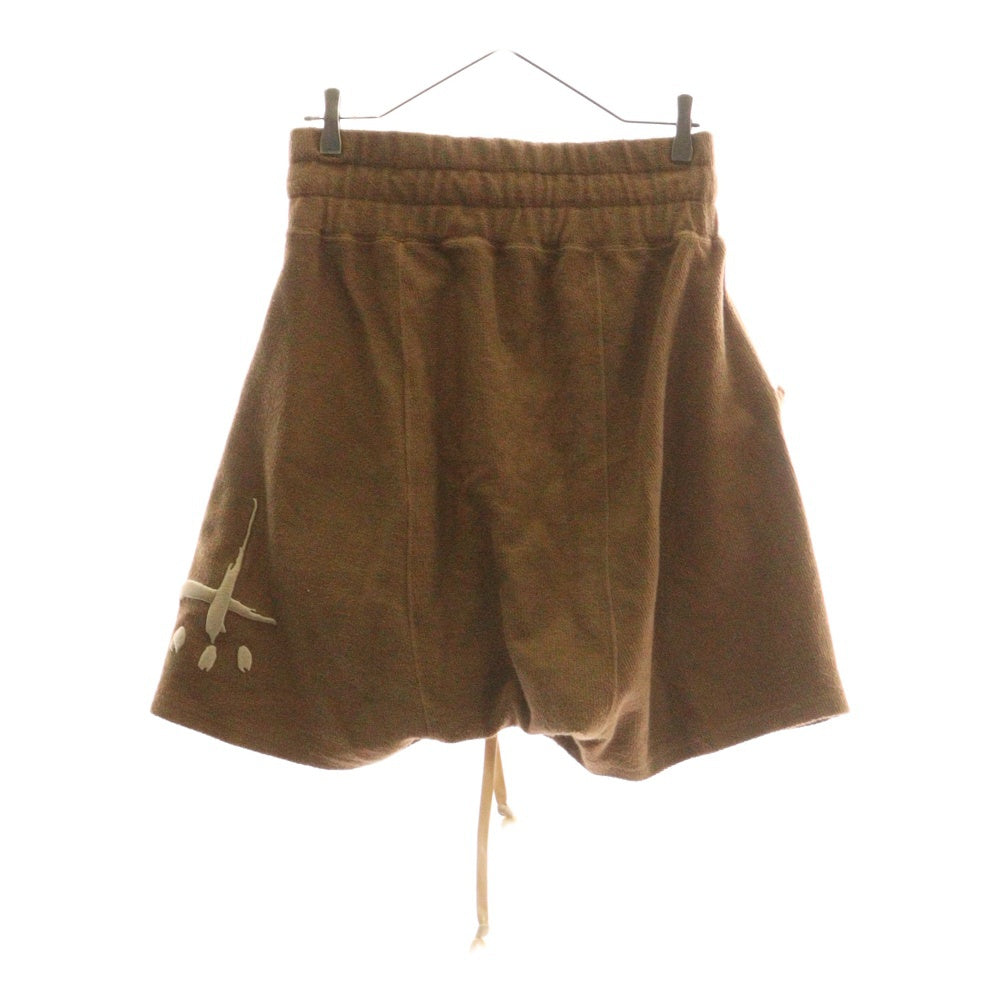 cvtvlist(カタリスト) 24SS ロゴ刺繍 スウェットショーツ ショートパンツ ブラウン 2401050401