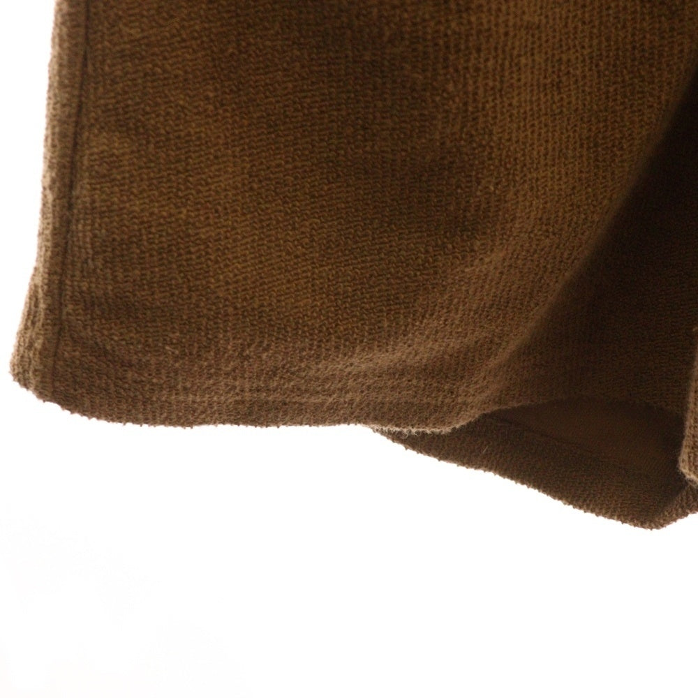 cvtvlist(カタリスト) 24SS ロゴ刺繍 スウェットショーツ ショートパンツ ブラウン 2401050401