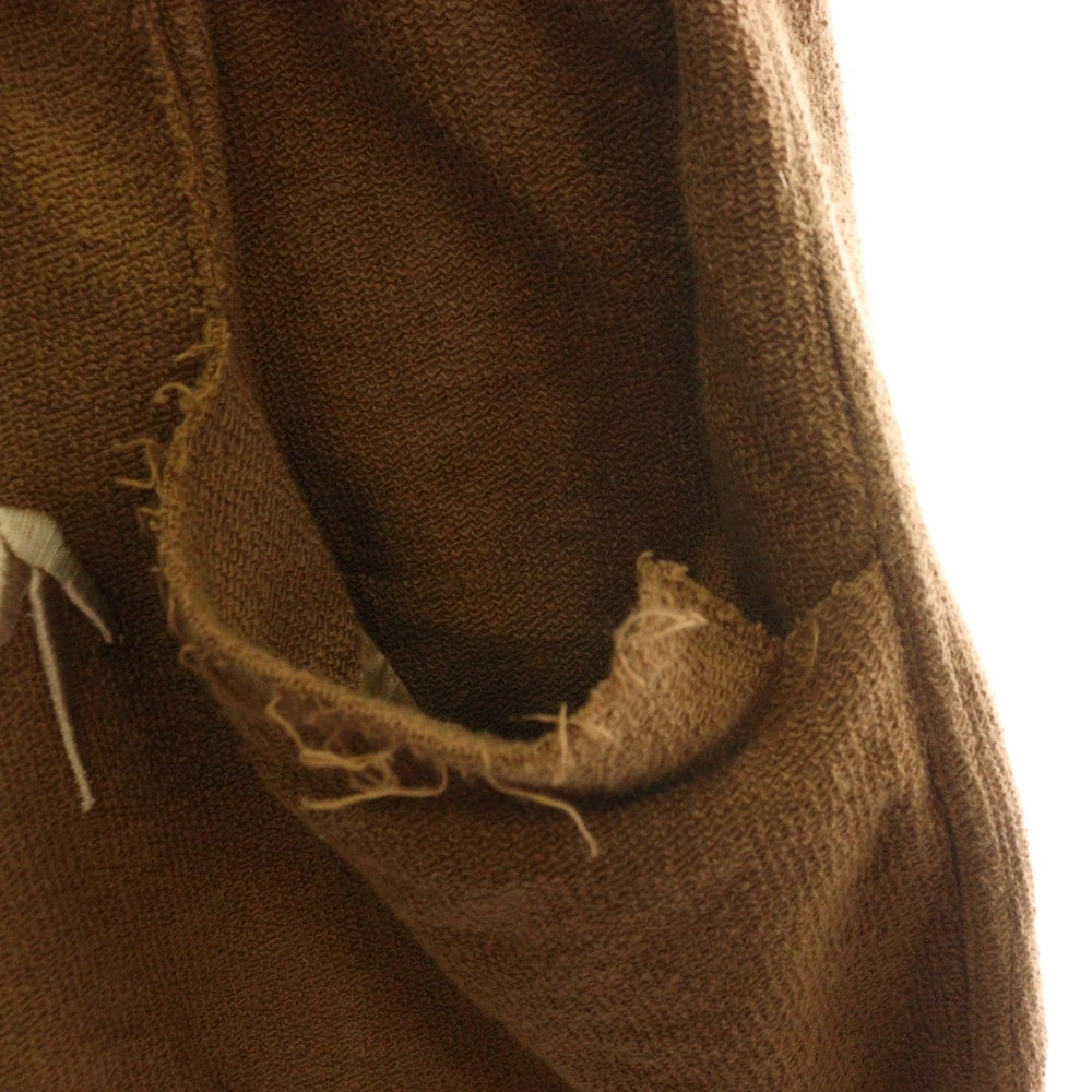 cvtvlist(カタリスト) 24SS ロゴ刺繍 スウェットショーツ ショートパンツ ブラウン 2401050401