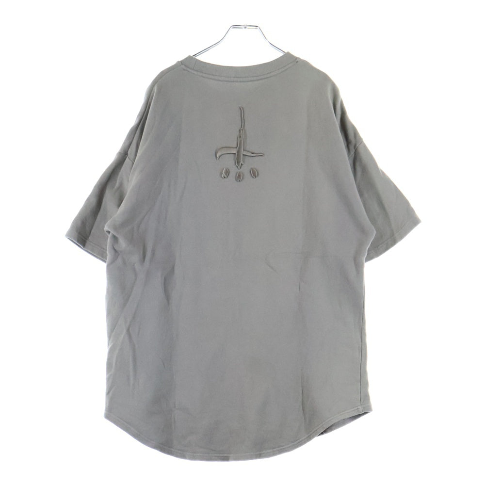 cvtvlist(カタリスト) フロントロゴ刺繍 半袖スウェットTシャツ カットソー グレー 2301050301