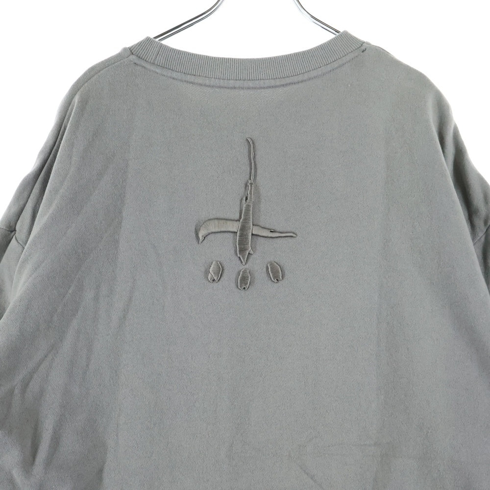 cvtvlist(カタリスト) フロントロゴ刺繍 半袖スウェットTシャツ カットソー グレー 2301050301