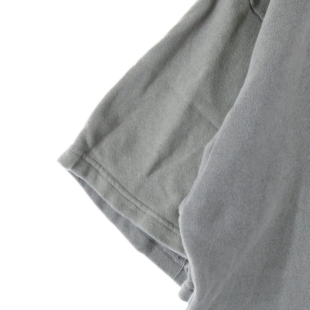 cvtvlist(カタリスト) フロントロゴ刺繍 半袖スウェットTシャツ カットソー グレー 2301050301