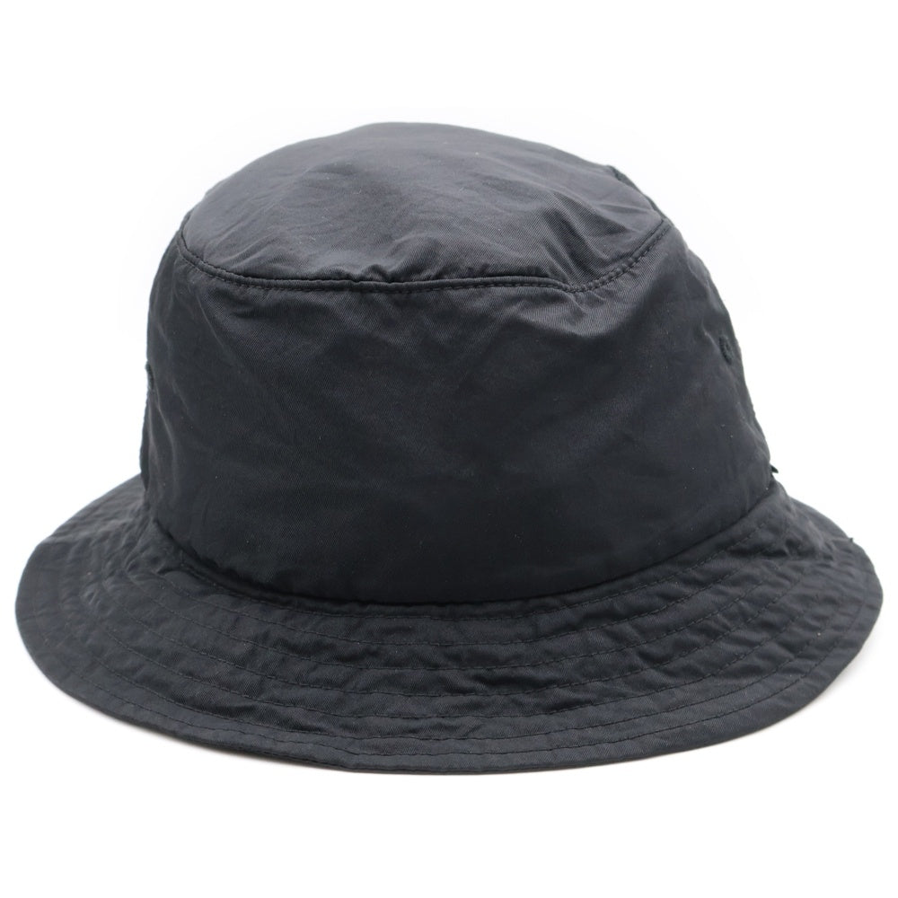 SUPREME(シュプリーム) ×BURBERRY 22SS Crusher Hat バーバリー クラッシャー フロントロゴ刺繍 バケットハット 帽子 ブラック