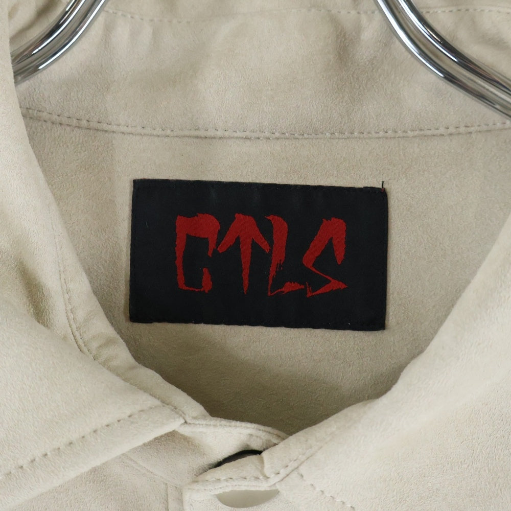 cvtvlist(カタリスト) 23AW ARTIFICIAL SUEDE SHIRT アーティフィカル フェイクスウェード 長袖シャツ ベージュ 2301010201