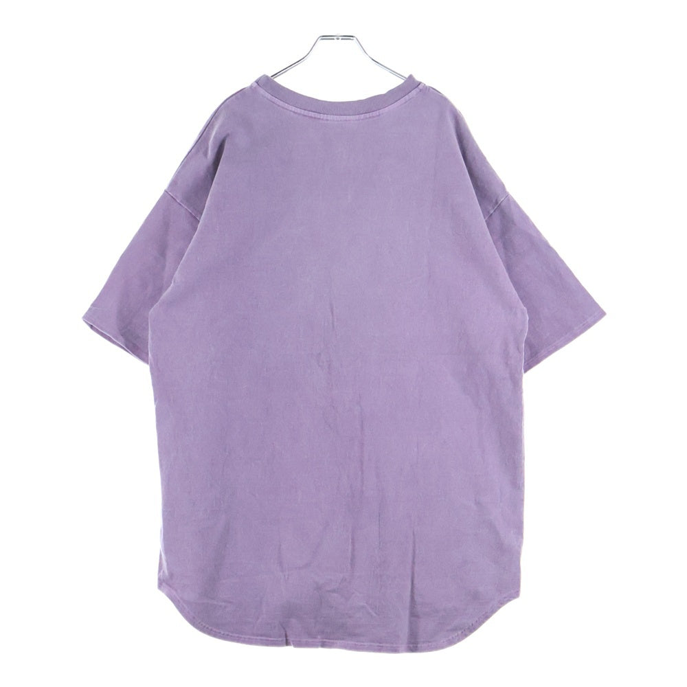 cvtvlist(カタリスト) ロゴワッペン付き クルーネック 半袖Tシャツ カットソー パープル 2101090307