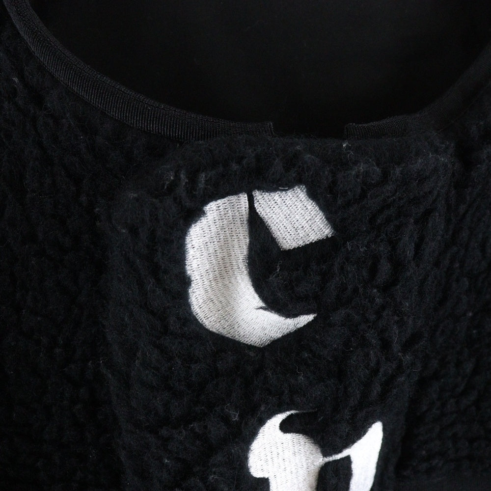 cvtvlist(カタリスト) フロントロゴ刺繍 ジップアップ ボンバージャケット ブラック 2401120102