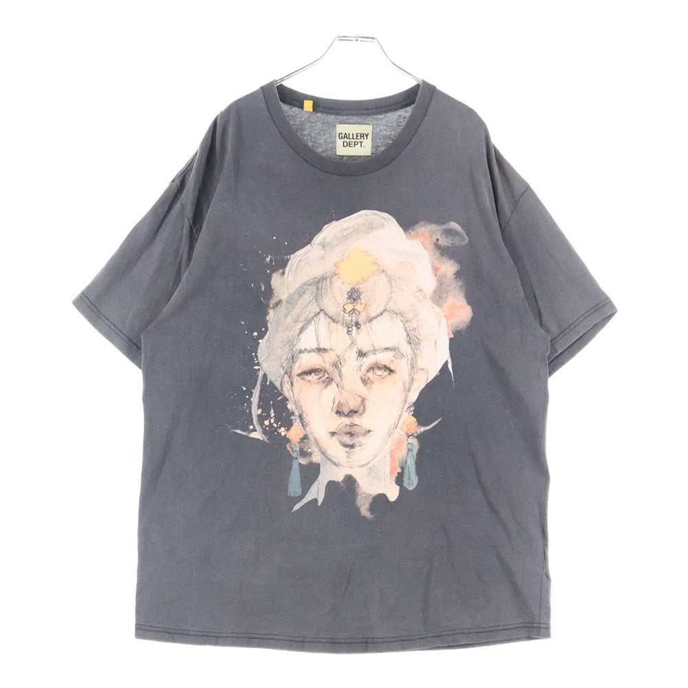 GALLERY DEPT.(ギャラリーデプト) ALONE IN SILENCE TEE 両面プリント Tシャツ 半袖カットソー グレー