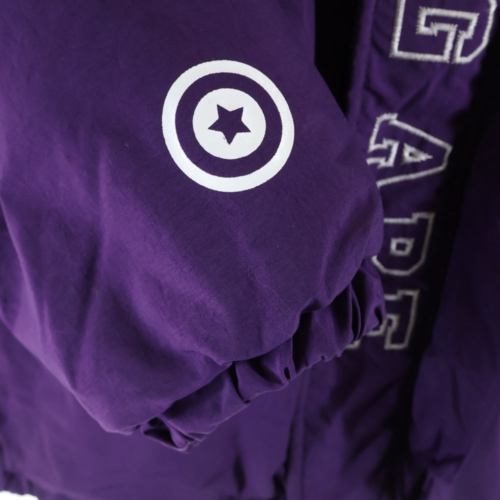 A BATHING APE(アベイシングエイプ) RELAXED SHARK HOODIE JACKET 001HJG301004X シャークフーディ ナイロン ジャケット パープル/イエロー