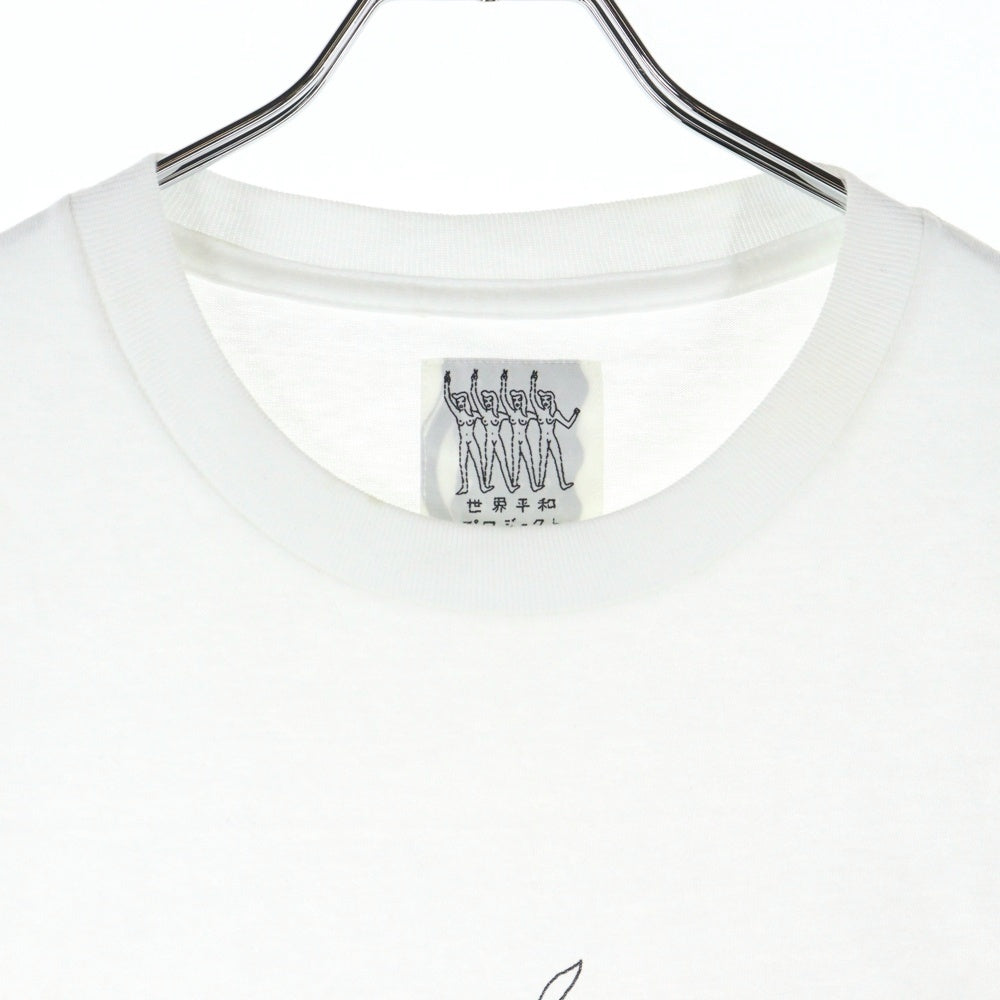 WACKO MARIA(ワコマリア) 世界平和プロジェクト プリント クルーネック 半袖Tシャツ カットソー ホワイト
