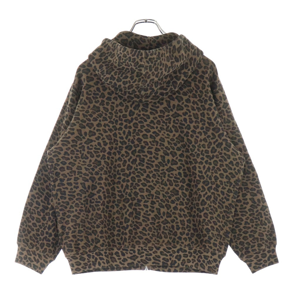 SUPREME(シュプリーム) 25SS Hooded Zip Up Thermal Leopard ジップアップ フーデッド ジャケット 裏地サーマル レオパード