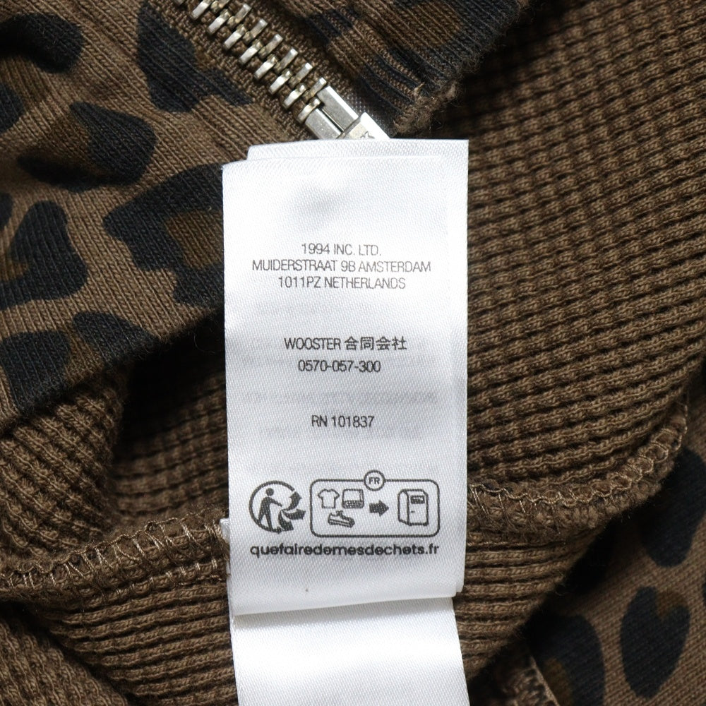 SUPREME(シュプリーム) 25SS Hooded Zip Up Thermal Leopard ジップアップ フーデッド ジャケット 裏地サーマル レオパード